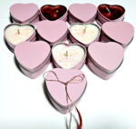 Lumanare Parfumata -  Inimioara metal, 60g - imagine 2