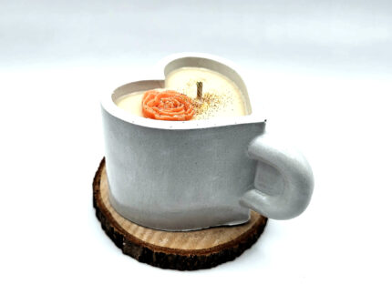 Lumanare Parfumata -  Cescuta cafea inima