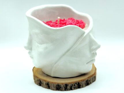 Lumanare Parfumata - Cupcake Ceramic Cescuta Cuplu, 300g