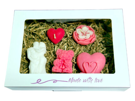 Set Cadou model A1 cu 5 lumanari parfumate, 400g