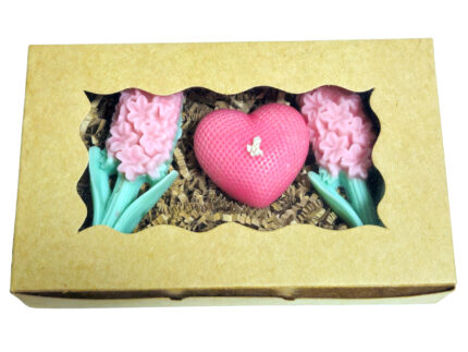 Set Cadou model C2 cu 3 lumanari parfumate, 100g