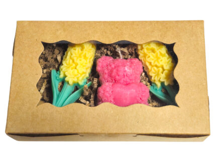 Set Cadou model C4 cu 3 lumanari parfumate, 120g