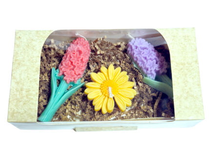 Set Cadou model C7 cu 3 lumanari parfumate, 100g